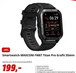 Media Markt Smartwatch MAXCOM FW67 Titan Pro Grafit 55mm oferta