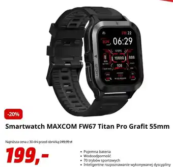 Smartwatch MAXCOM FW67 Titan Pro Grafit 55mm