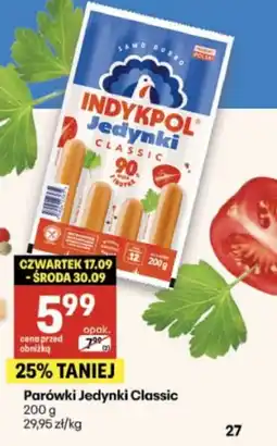 Delikatesy Centrum Parówki Jedynki Classic oferta