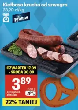 Delikatesy Centrum Kiełbasa krucha od szwagra Krakus oferta