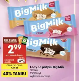 Delikatesy Centrum Lody na patyku Big Milk oferta