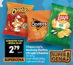Delikatesy Centrum Chipsy Lay's, Nachosy Doritos Chrupki Cheetos oferta