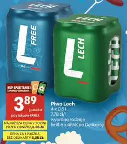 Delikatesy Centrum Piwo Lech oferta