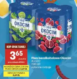 Delikatesy Centrum Piwo bezalkoholowe Okocim oferta