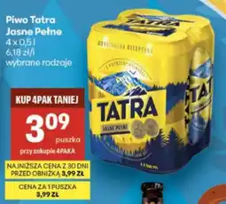 Delikatesy Centrum Piwo Tatra Jasne Pełne oferta