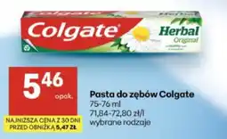 Delikatesy Centrum Pasta do zębów Colgate Herbal Original oferta