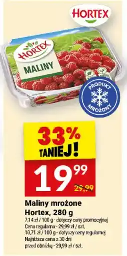 Twój Market Maliny mrożone Hortex oferta