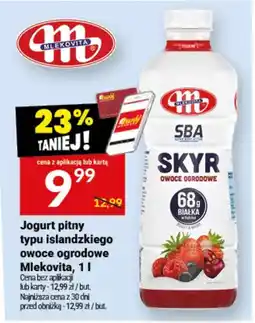 Twój Market Jogurt pitny typu islandzkiego owoce ogrodowe Mlekovita oferta