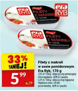 Twój Market Filety z makreli w sosie pomidorowym Era Ryb oferta