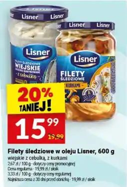 Twój Market Filety śledziowe w oleju Lisner oferta