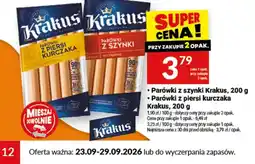 Twój Market Parówki z szynki Krakus oferta