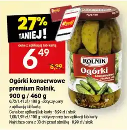 Twój Market Ogórki konserwowe premium Rolnik oferta