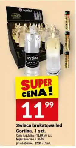 Twój Market Świeca brokatowa led Cortina oferta