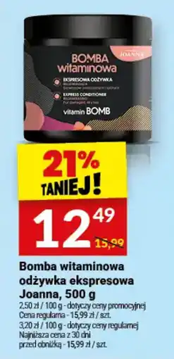 Twój Market Bombą witaminową odżywka ekspresowa Joanna oferta