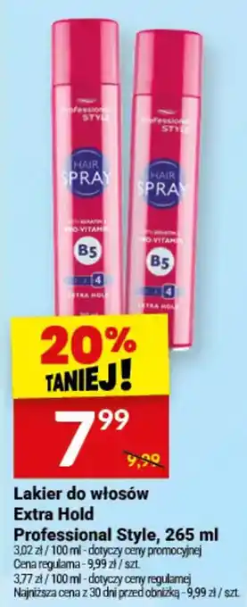 Lakier do włosów Extra Hold Professional Style