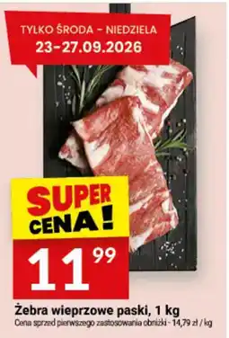 Twój Market Żebra wieprzowe paski oferta