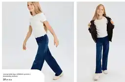 Sinsay Jeansy wide leg z efektem sprania z domieszką wiskozy Sinsay oferta