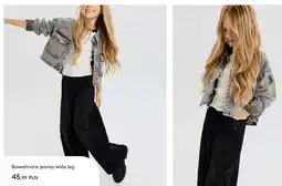 Sinsay Bawełniane jeansy wide leg Sinsay oferta