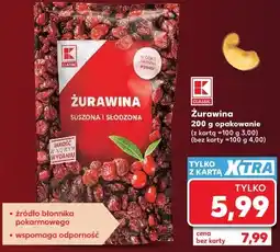 Kaufland K-Classic Żurawina suszona i słodzona oferta