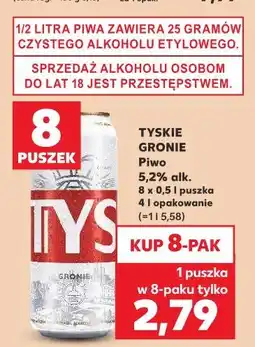 Kaufland TYSKIE GRONIE Piwo oferta