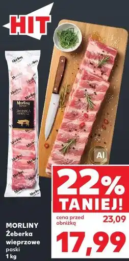 Kaufland MORLINY Żeberka wieprzowe paski oferta
