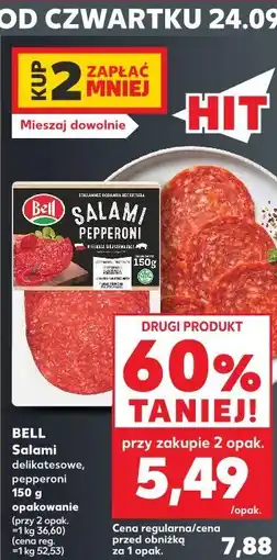 Kaufland Bell Salami delikatesowe, pepperoni oferta