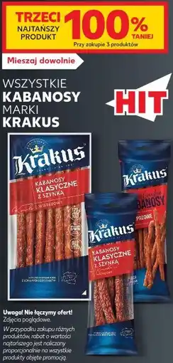 Kaufland Krakus Kabanosy Klasyczne z szynki oferta