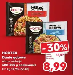 Kaufland Hortex Danie gotowe różne rodzaje oferta