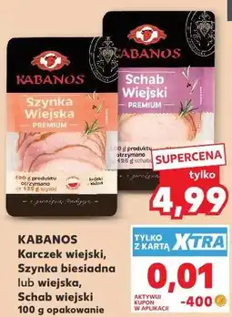Kaufland Kabanos Karczek wiejski, Szynka biesiadna lub wiejska, Schab wiejski oferta