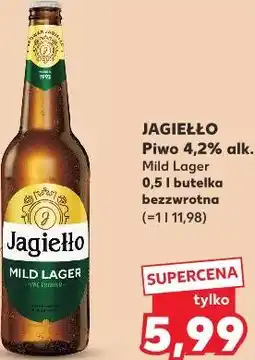 Kaufland JAGIEŁŁO Piwo 4,2% alk. Mild Lager oferta
