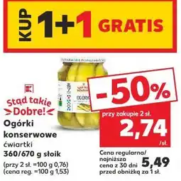 Kaufland Stąd Takie Dobre! Ogórki konserwowe ćwiartki oferta
