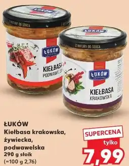 Kaufland ŁUKÓW Kiełbasa krakowska, żywiecka, podwawelska oferta