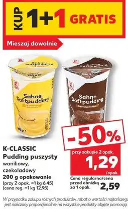Kaufland K-CLASSIC Pudding puszysty waniliowy, czekoladowy oferta
