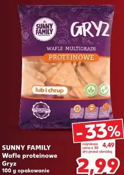 Kaufland SUNNY FAMILY Wafle proteinowe Gryz oferta