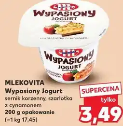 Kaufland MLEKOVITA Wypasiony Jogurt sernik korzenny, szarlotka z cynamonem oferta