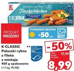 Kaufland K-CLASSIC Paluszki rybne z fileta z mintaja oferta