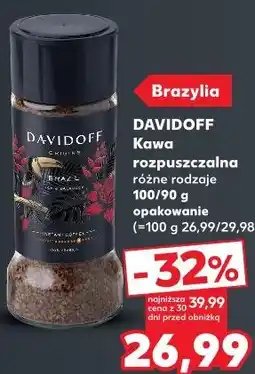 Kaufland Davidoff Kawa rozpuszczalna różne rodzaje oferta