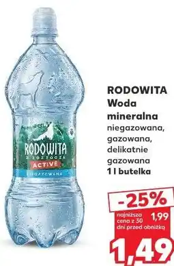 Kaufland Rodowita Woda mineralna oferta