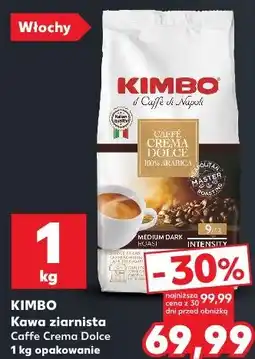 Kaufland Kimbo Caffe Crema Dolce Kawa ziarnista oferta