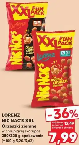 Kaufland Lorenz Nic Nac's XXL Orzeszki ziemne w chrupiącej skorupce oferta