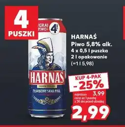 Kaufland Harnaś Piwo jasne pełne 5,8% alk oferta