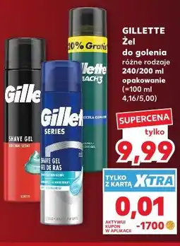 Kaufland Gillette Żel do golenia oferta