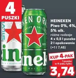 Kaufland Heineken Piwo 0%, 4%, 5% alk oferta