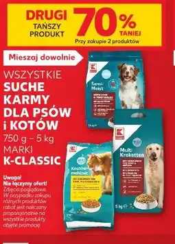 Kaufland K-Classic Wszystkie suche karmy dla psów i kotów oferta