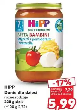 Kaufland HIPP Danie dla dzieci oferta