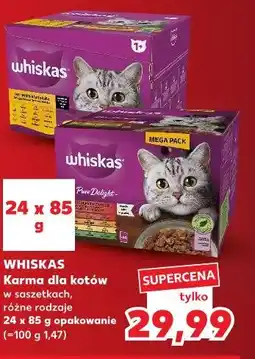 Kaufland WHISKAS Karma dla kotów w saszetkach, różne rodzaje oferta