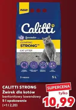 Kaufland CALITTI STRONG Żwirek dla kotów bentonitowy lawendowy oferta