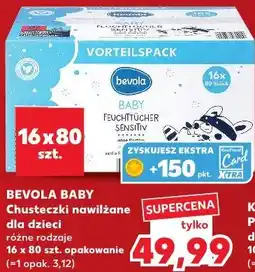 Kaufland Bevola Baby Chusteczki nawilżane dla dzieci różne rodzaje oferta