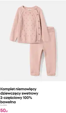 Pepco Komplet niemowlęcy dziewczęcy swetrowy 2-częściowy 100% bawełna oferta