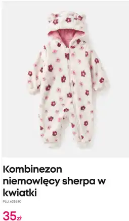 Pepco Kombinezon niemowlęcy sherpa w kwiatki oferta